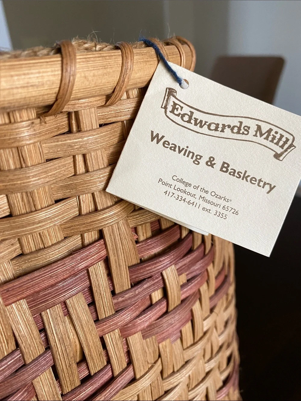 Edwards Mill Handwoven Storage Basket